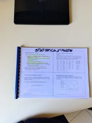 Slide di statistica rilegate