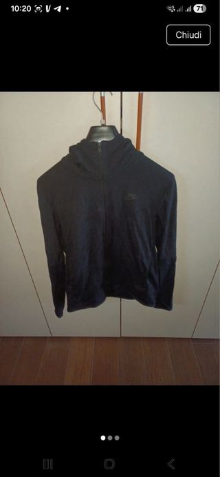 Felpa Nike con cappuccio elasticizzata Tg. M