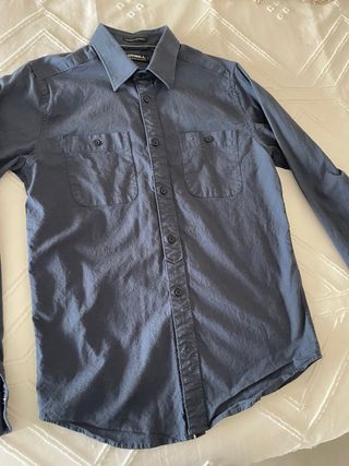 Camisa O'Neill azul manga larga