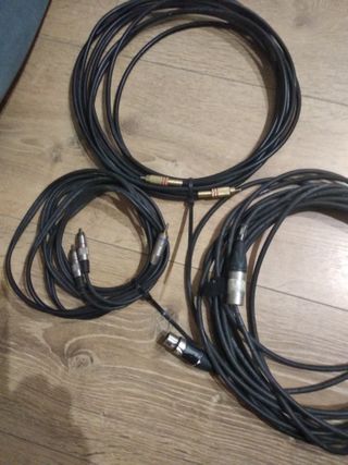 Lote Cables Audio y Conectores