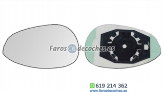 Cristal + Base Retrovisor Derecho Fiat 500 (2007-