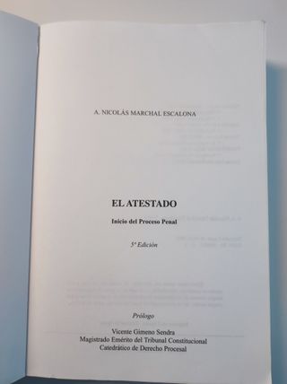 El atestado: Inicio del Proceso Penal