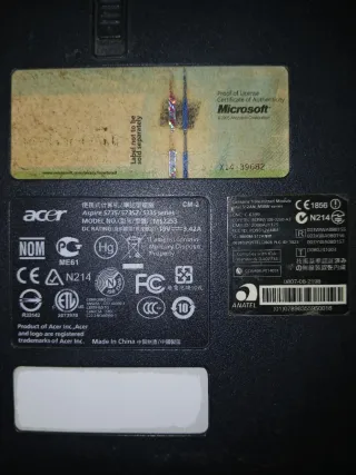 Portátil Acer Aspire 5735 para piezas