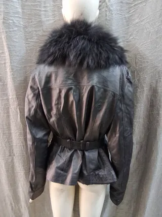 Giacca vera pelle donna taglia 50 trench