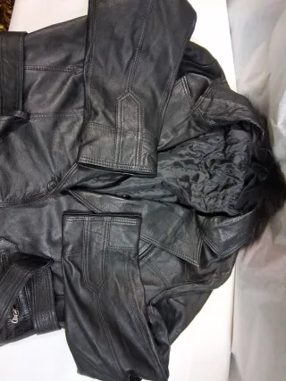 Giacca vera pelle donna taglia 50 trench