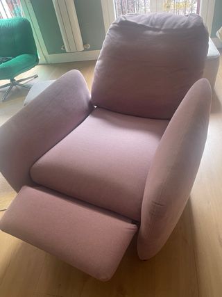 Butaca reclinable Ikea EKOLSUND rosa