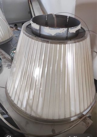 Lampada a sospensione panna /grigia