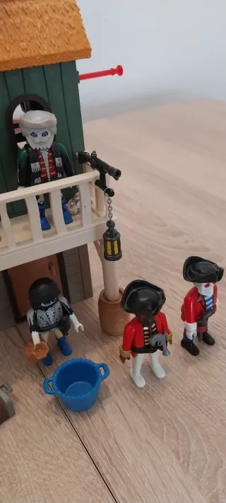 Playmobil,casa pirata,barco,lote,piratas,fantasmas