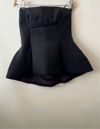 Top peplum lana Zara Talla XS