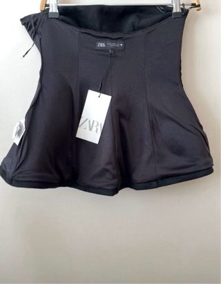 Top peplum lana Zara Talla XS