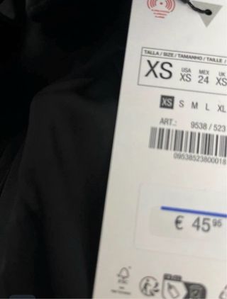 Top peplum lana Zara Talla XS