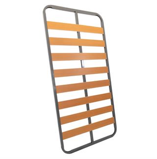 Somier láminas 90cm patas metal/madera