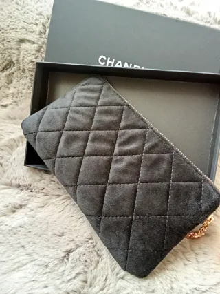 Neceser Chanel Negro Acolchado