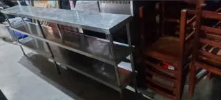 Estantería Acero Inoxidable 3 Niveles