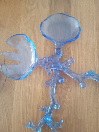 Set ensalada plástico coral azul