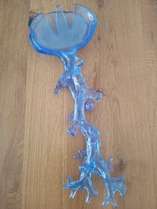 Set ensalada plástico coral azul