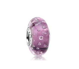 Pandora Cristal Murano Lila Burbujas