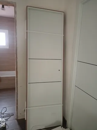 Puerta interior lacada blanca VT2 62,5 Izquierda