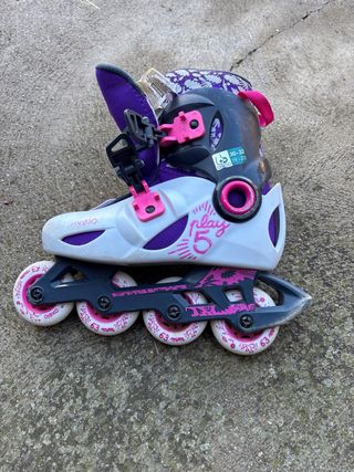 Patines línea Oxelo Talla 30-32 + casco oxelo XS