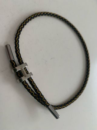 Pulsera Hermes Negra y Dorada