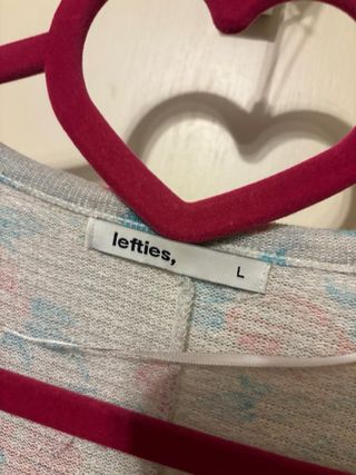 Jersey fino Lefties flores gris talla L