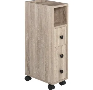 Armario estrecho con ruedas