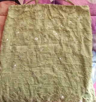 Abito donna verde paillettes