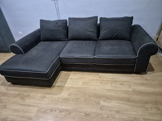 Sofá Cama Esquinero Gris oscuro