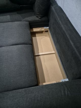 Sofá Cama Esquinero Gris oscuro