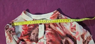 Vestito donna floreale corto manica lunga S