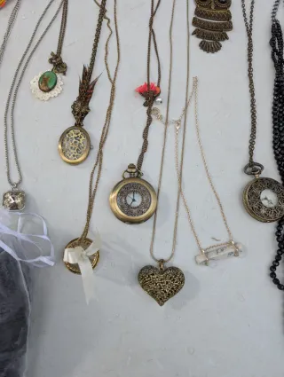 Collares Búho Bisutería Negro