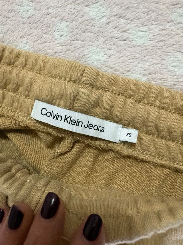 Chándal Calvin Klein Beige Talla S Mujer