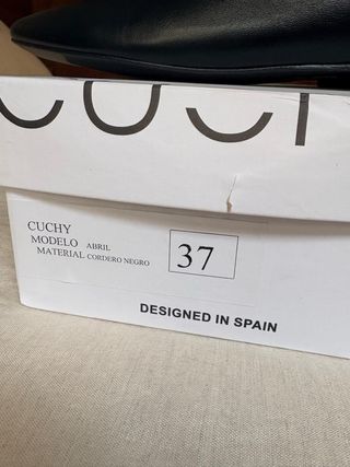 Bailarinas Cuchy Abril Negro y Dorado