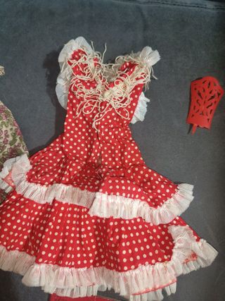 Lote ropa y complementos para muñeca nancy años 80