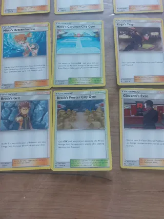9 Cartas Pokémon Treinador Originais