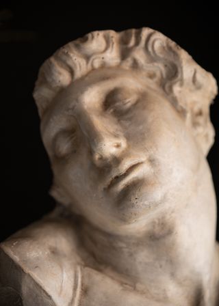 Busto clásico escayola vintage 36cm
