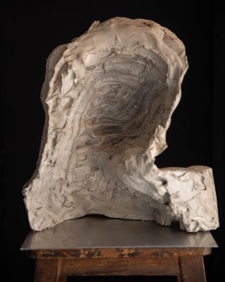 Busto clásico escayola vintage 36cm