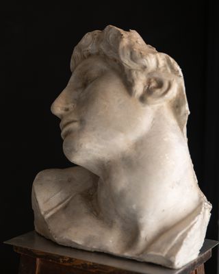 Busto clásico escayola vintage 36cm