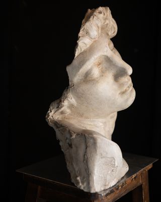 Busto clásico escayola vintage 36cm