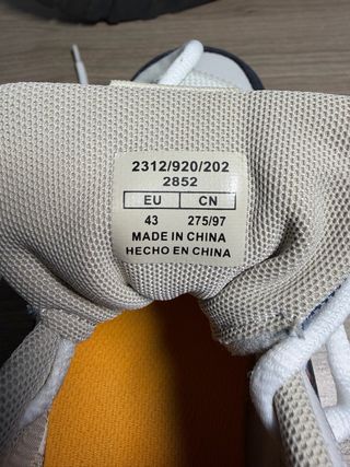 Zapatillas deportivas hombre talla 43