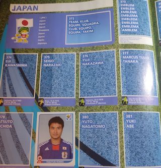 Álbum Mundial Sudáfrica 2010 Panini  con 70 cromos
