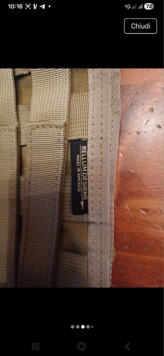 Tasca Radio Molle Bellum Design Tan/Coyote