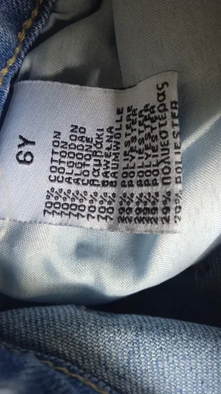 Vaqueros niña 6 años con corazones