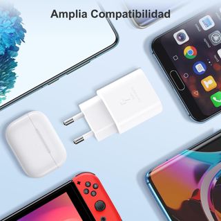 Cargador USB C Carga Rapida 25W PD/QC 3.0 3A