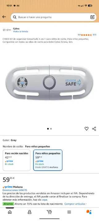 Cybex SensorSafe 4-in-1 Kit para niños