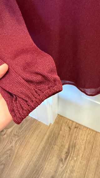 Camiseta Lurex Burdeos Mango