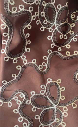 Vestido invitada 2 piezas marrón