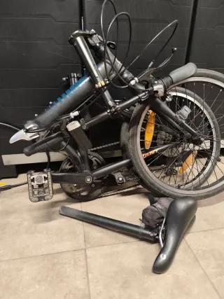 Bicicleta Plegable Negra