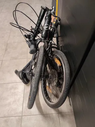 Bicicleta Plegable Negra