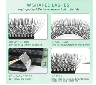 Glamlash 8D Ciglia Premade Volume Russo